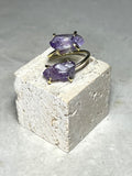 Raw Amethyst Ring 18k No 01