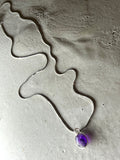 Drop 925 Silber Halskette mit Amethyst
