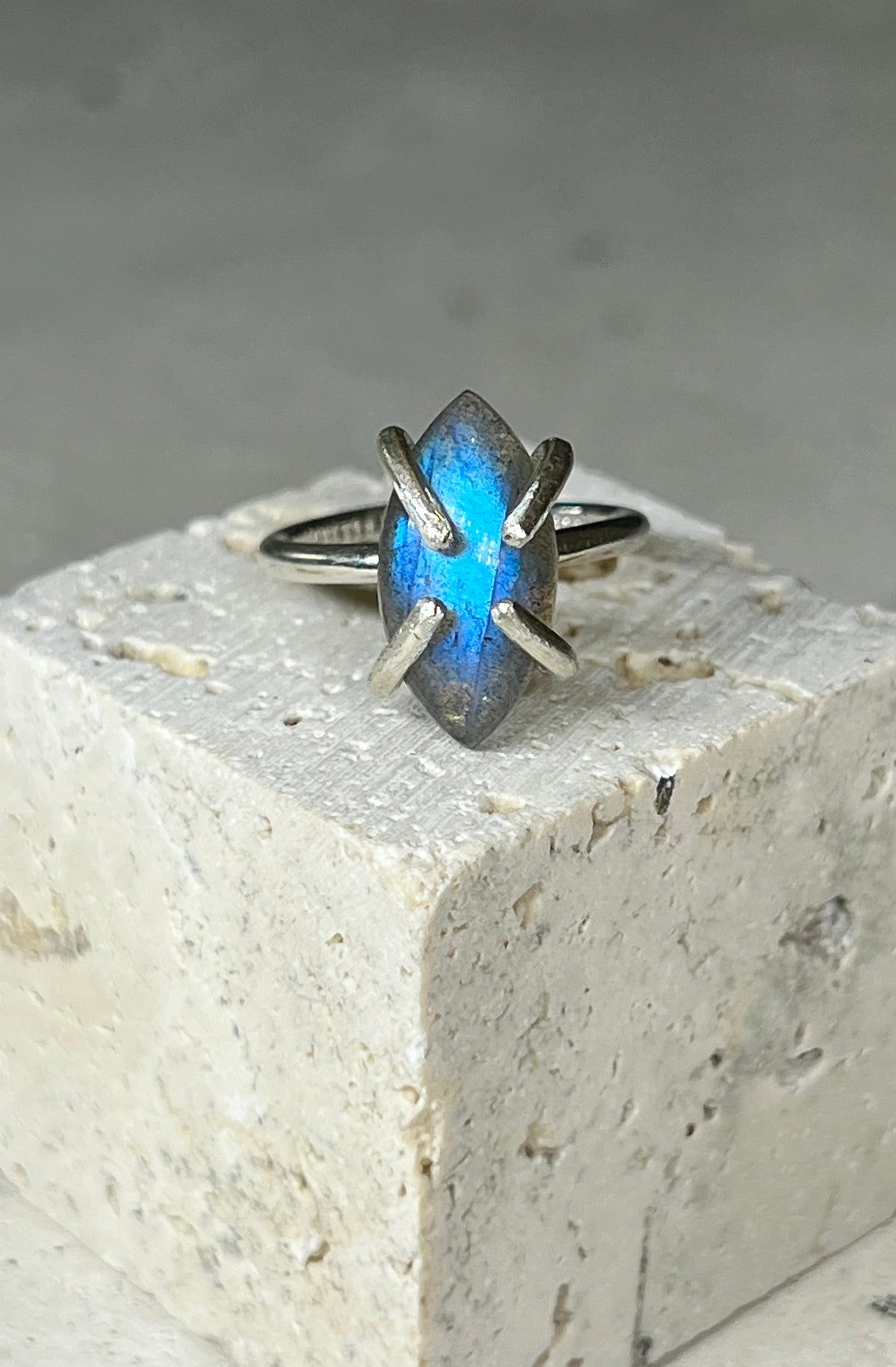 Neptune 925 Eco Silver Labradorit ring