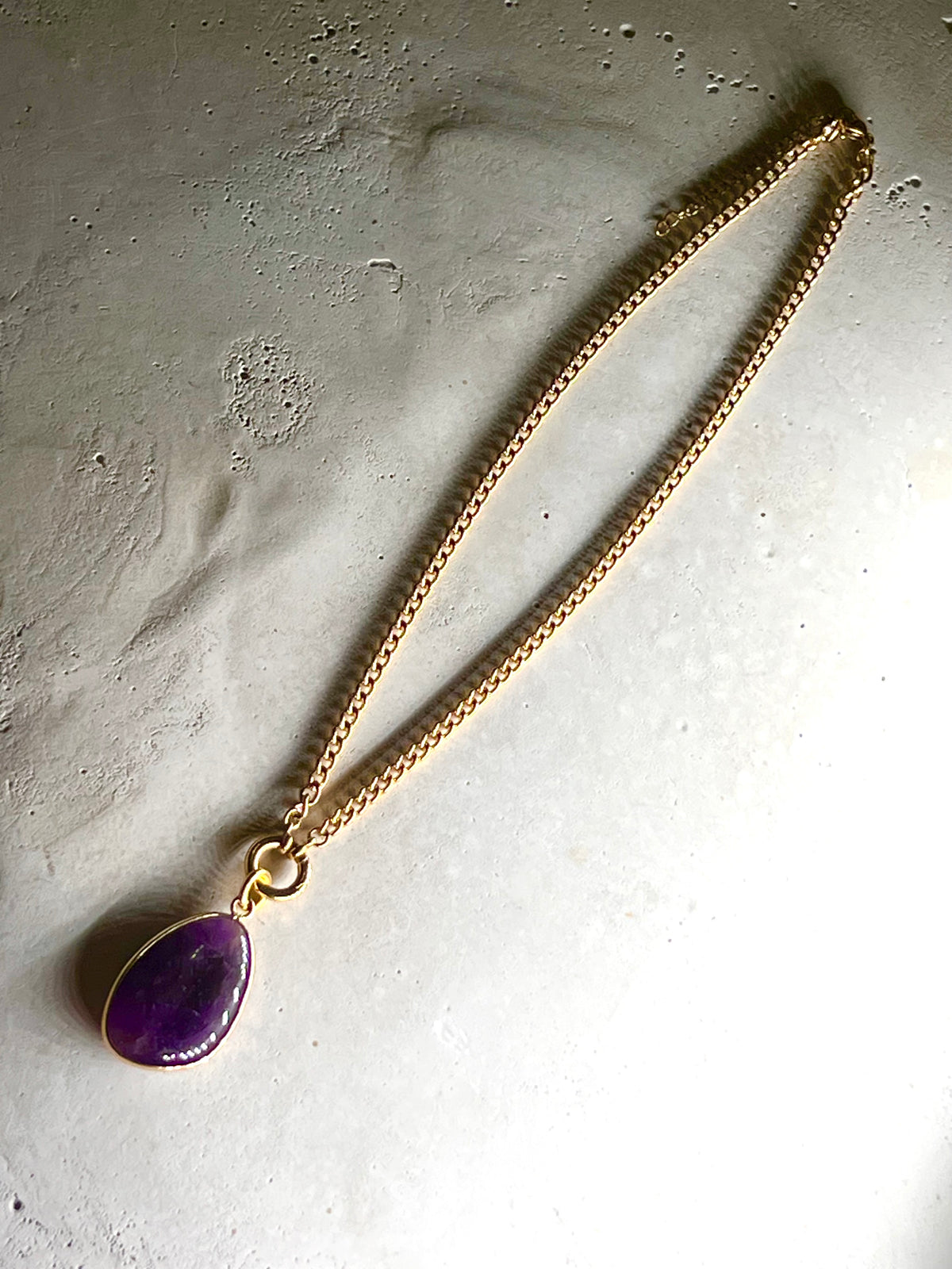 Maxi 18k Choker mit Amethyst
