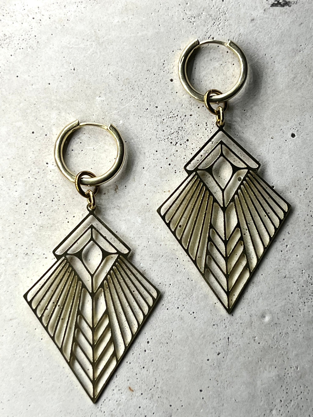 Triangle Dreamcatcher earrings