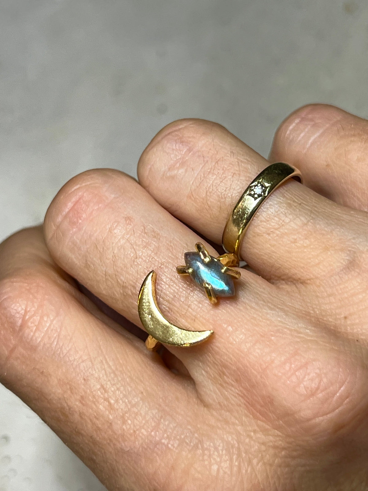 Moon Ring Moonstone
