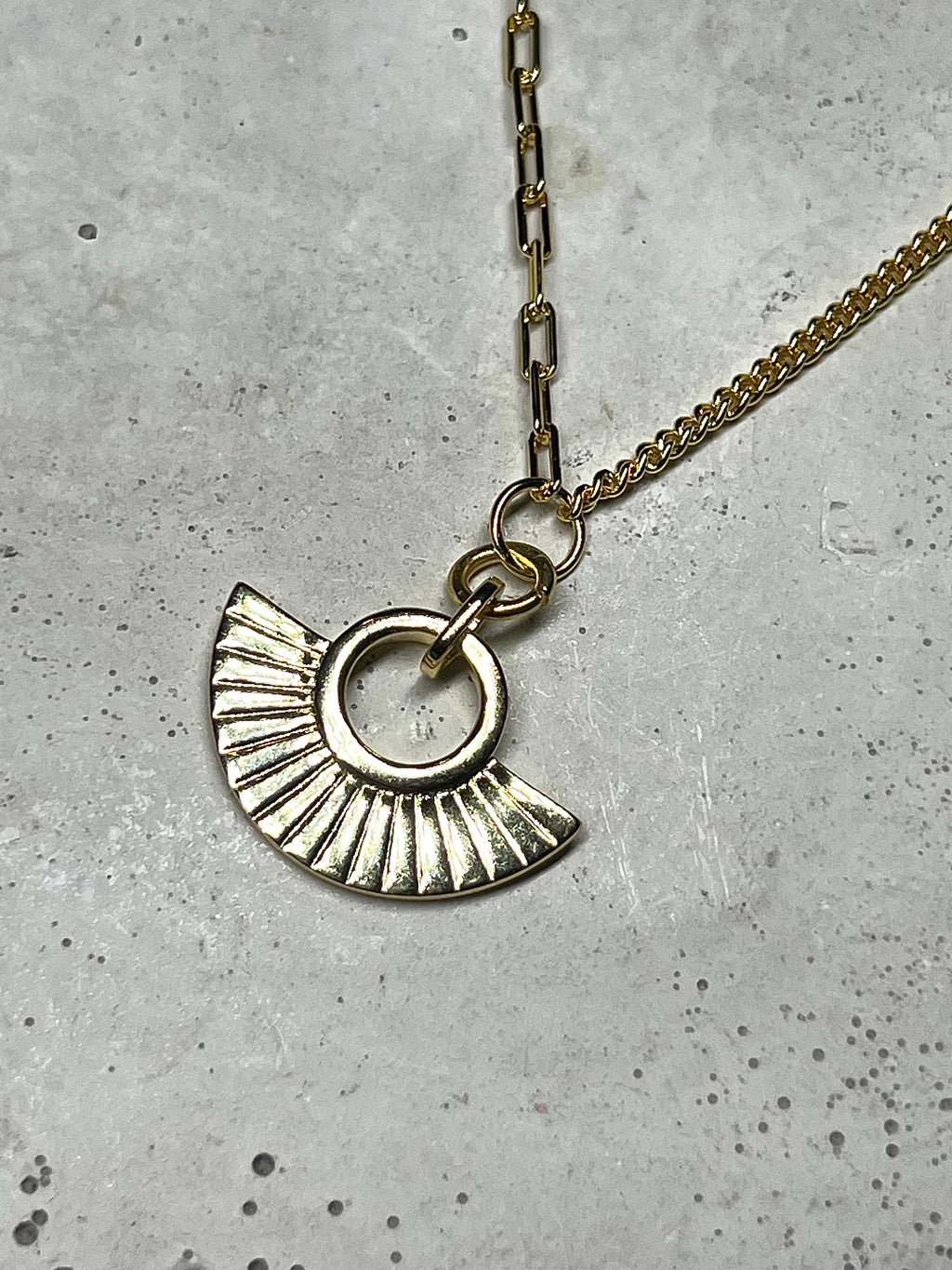 Healing Sun Choker 925 Silber 18k Gold