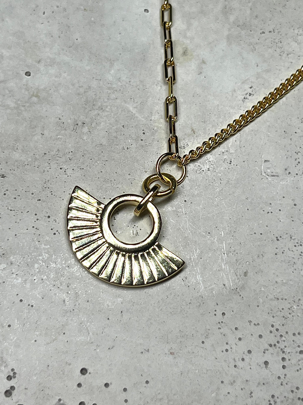 Healing Sun Choker 925 Silber 18k Gold