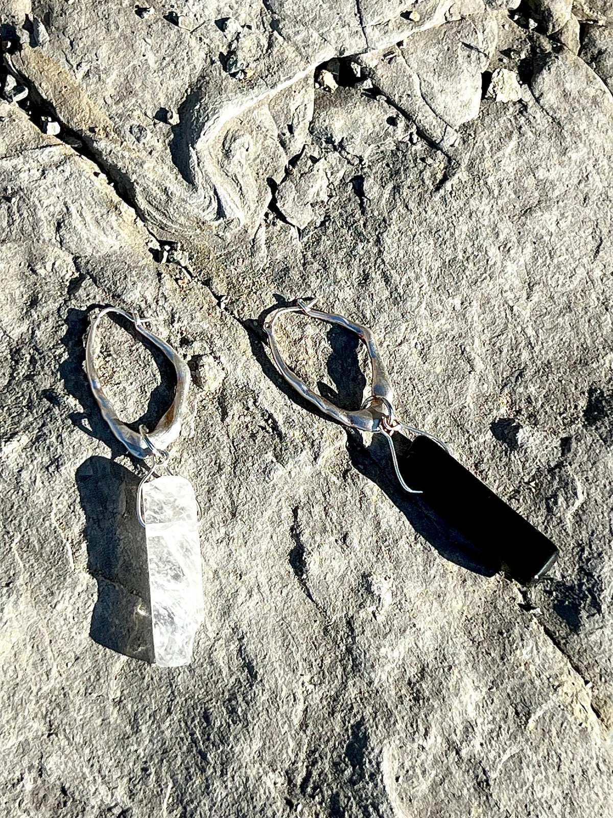 Stash Silver with Onyx & Rock Crystal