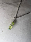 Maari 925 Silver Choker Bergrkistall green