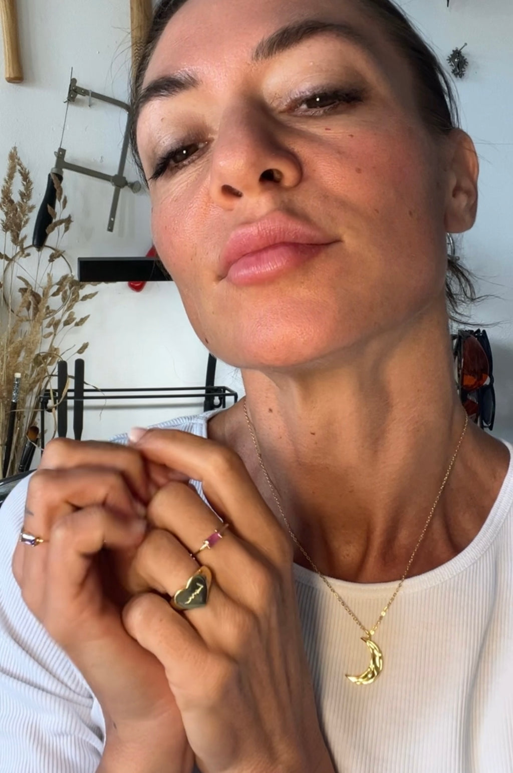 Love Siegelring 925 Silver 18 gold Vermeil