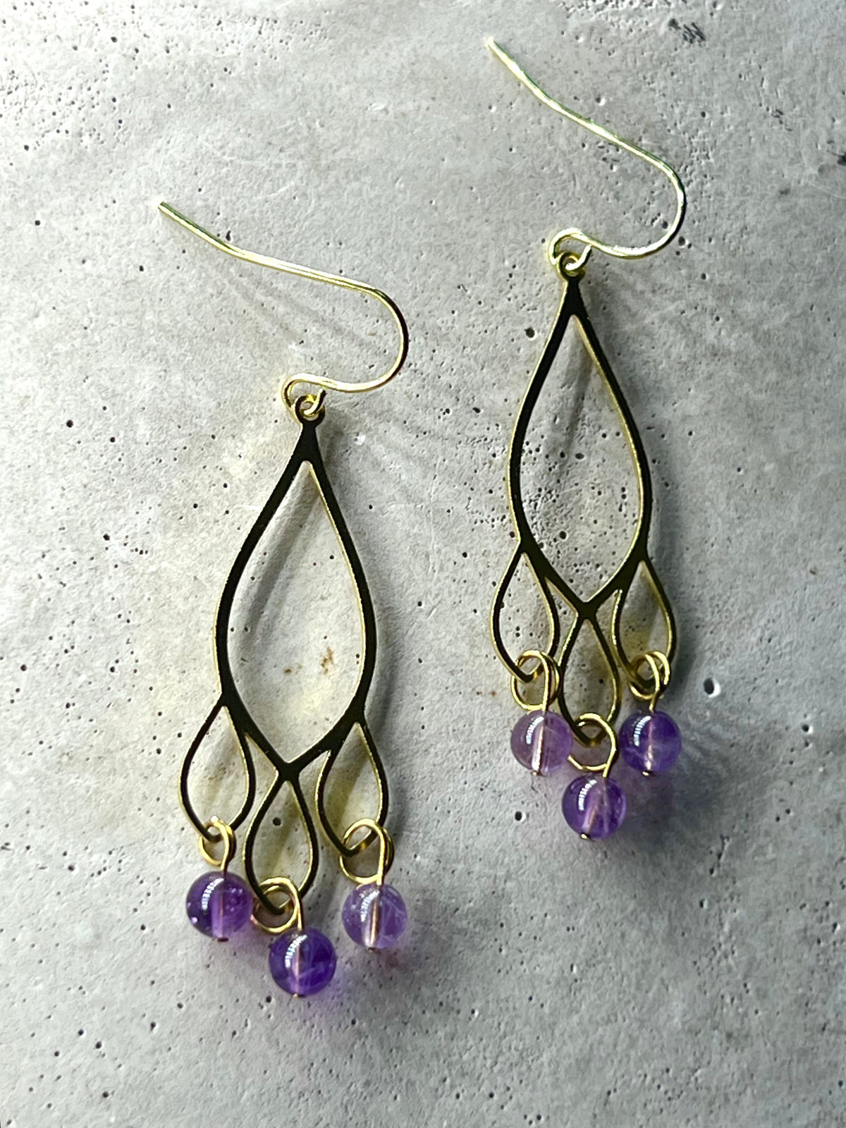 Freya Amethyst Earrings