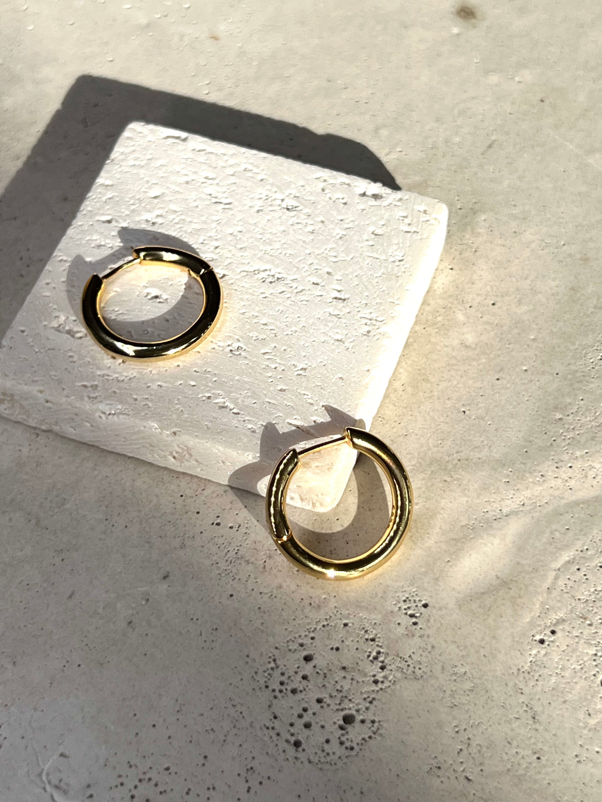 Li Silber Creolen 18k Gold Vermeil