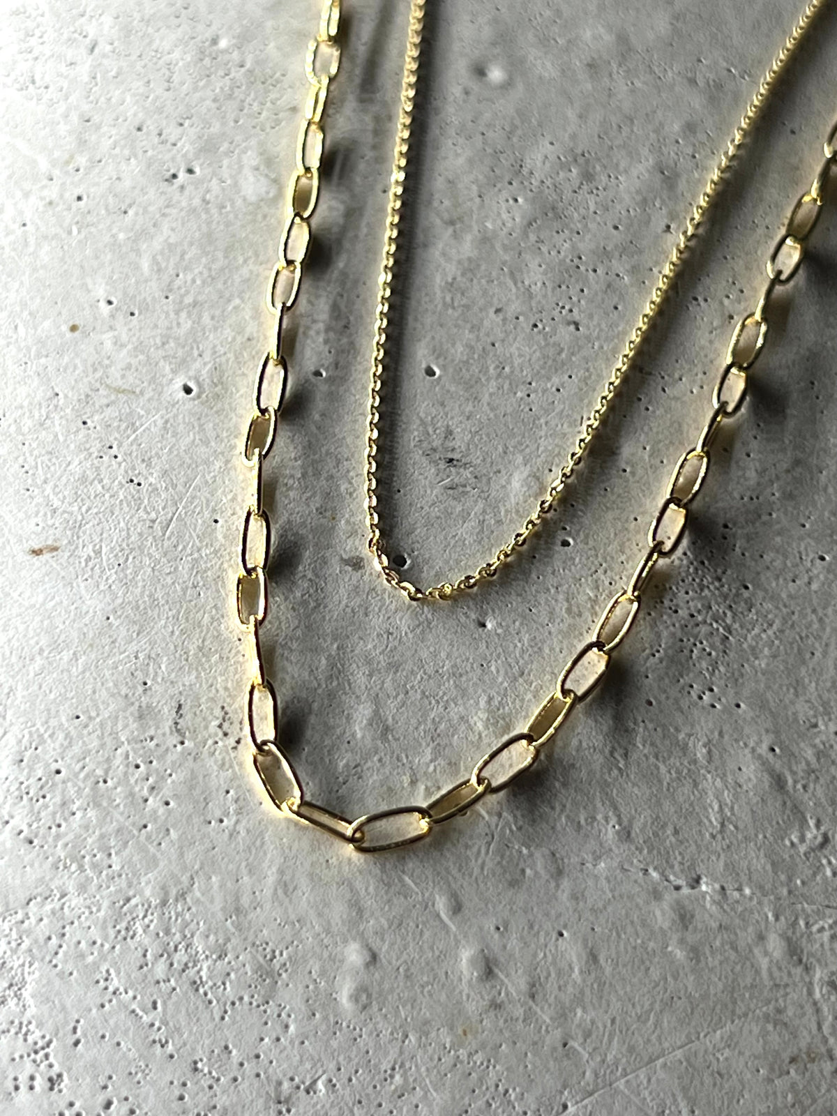 Venezia Double Layer Collier 925 Silber zu 18k vergoldet
