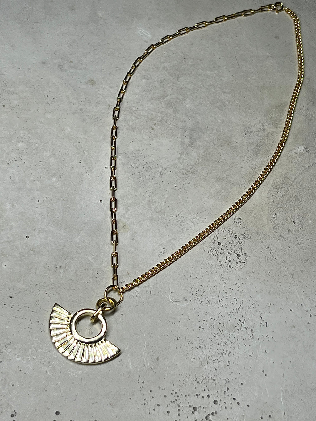 Healing Sun Choker 925 Silber 18k Gold