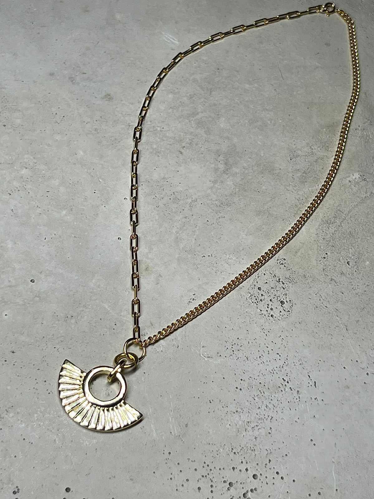 Healing Sun Choker 925 Silber 18k Gold