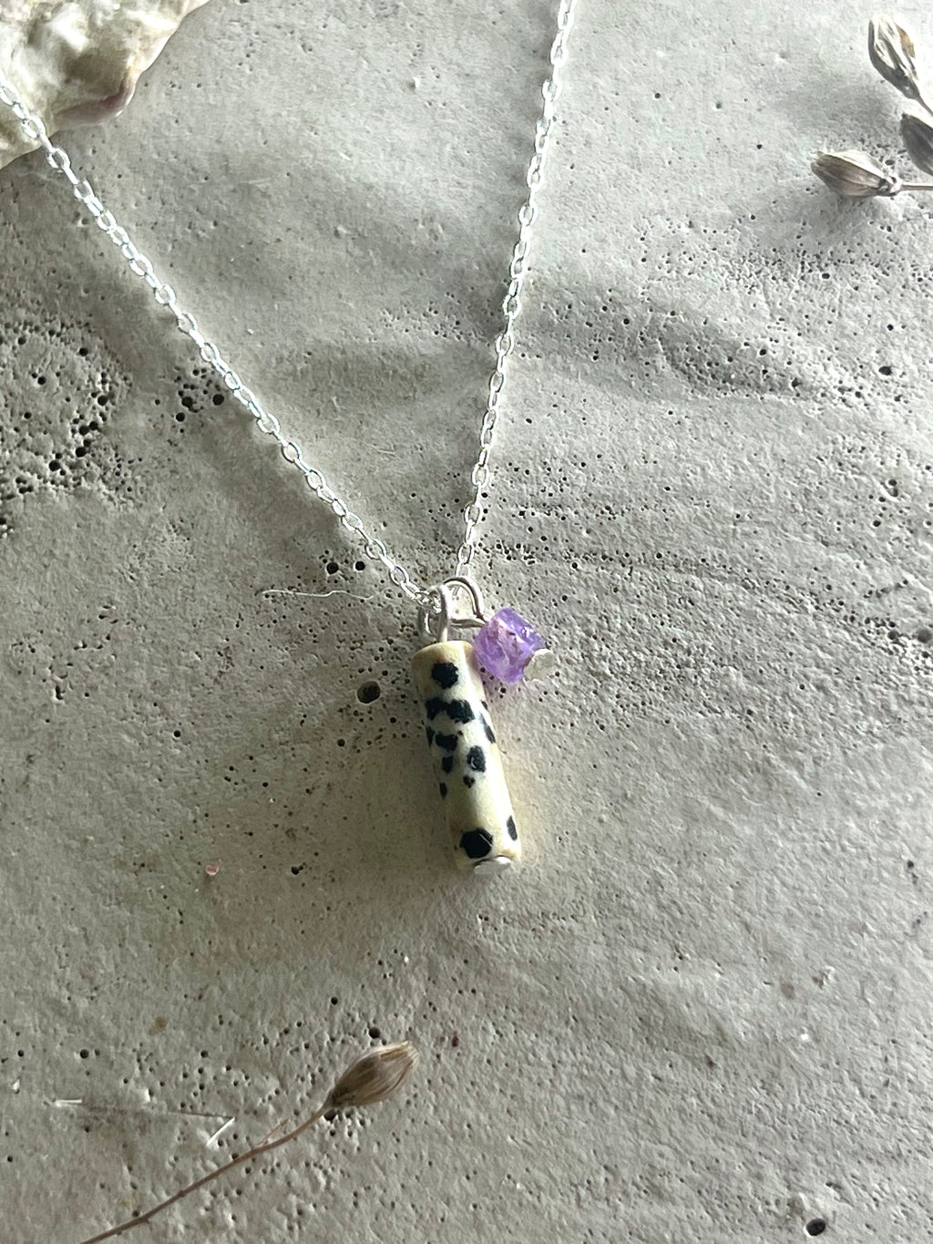 Iva Dalmatian Jasper & Amethyst