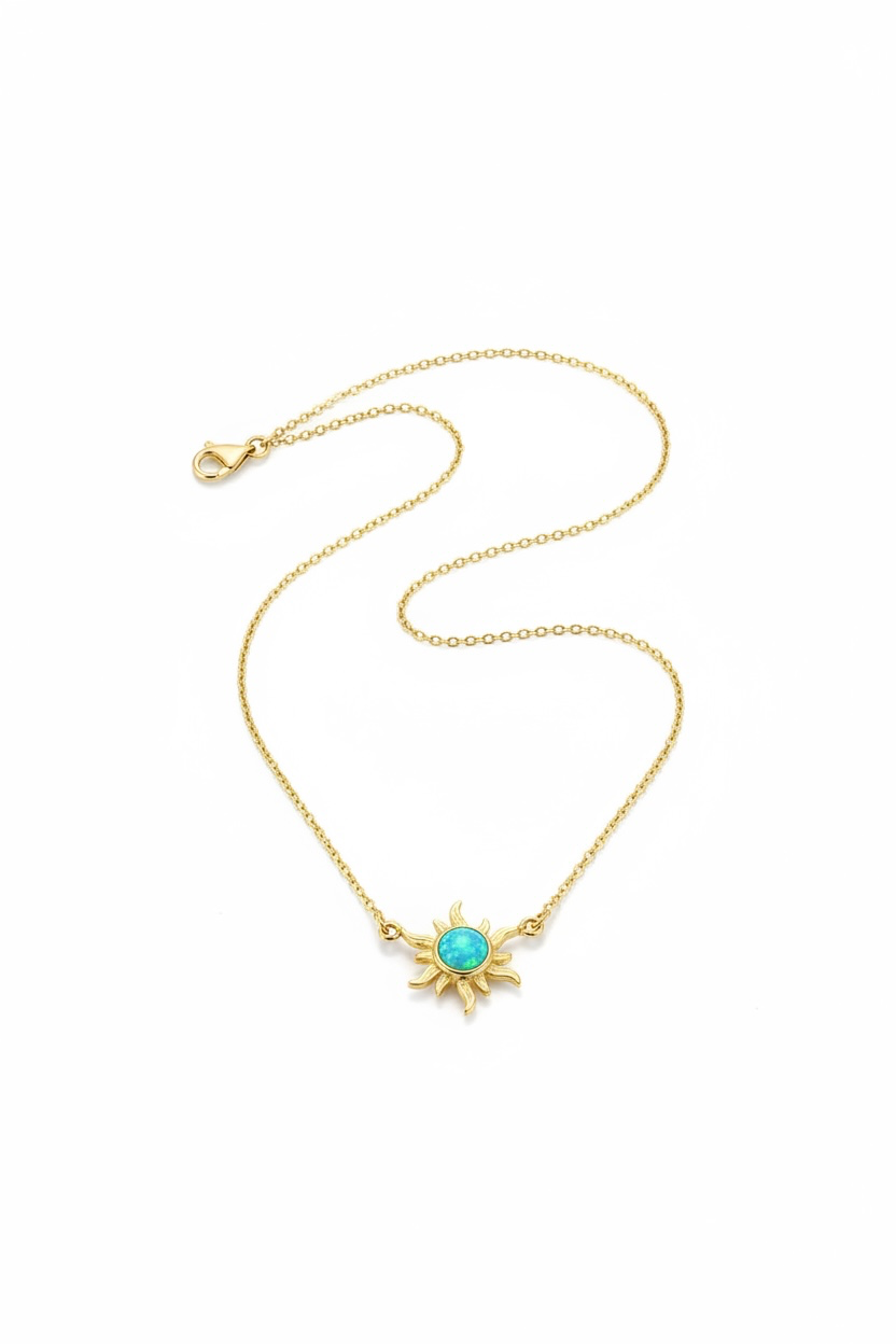 Opal Sun 925 Silver 18k Gold Vermeil