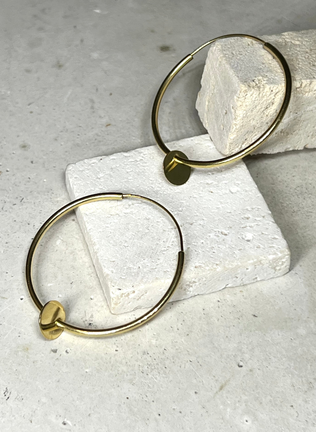 Cocon Creolen 925 Silber 18k Gold Vermeil