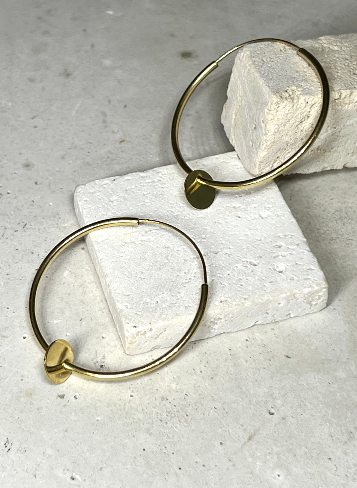 Cocon Creolen 925 Silber 18k Gold Vermeil