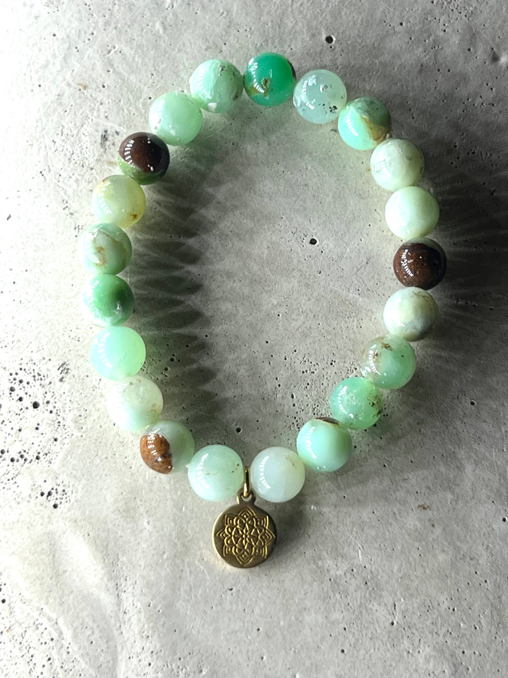 Chrysopras Edelstein Armband