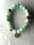 Chrysopras Edelstein Armband