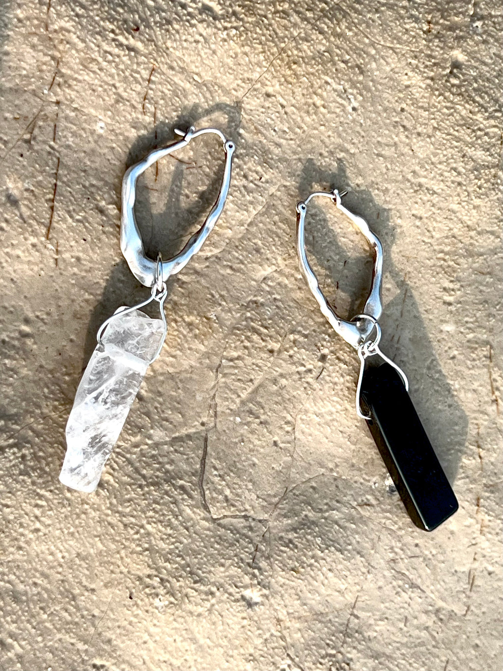 Stash Silver with Onyx & Rock Crystal