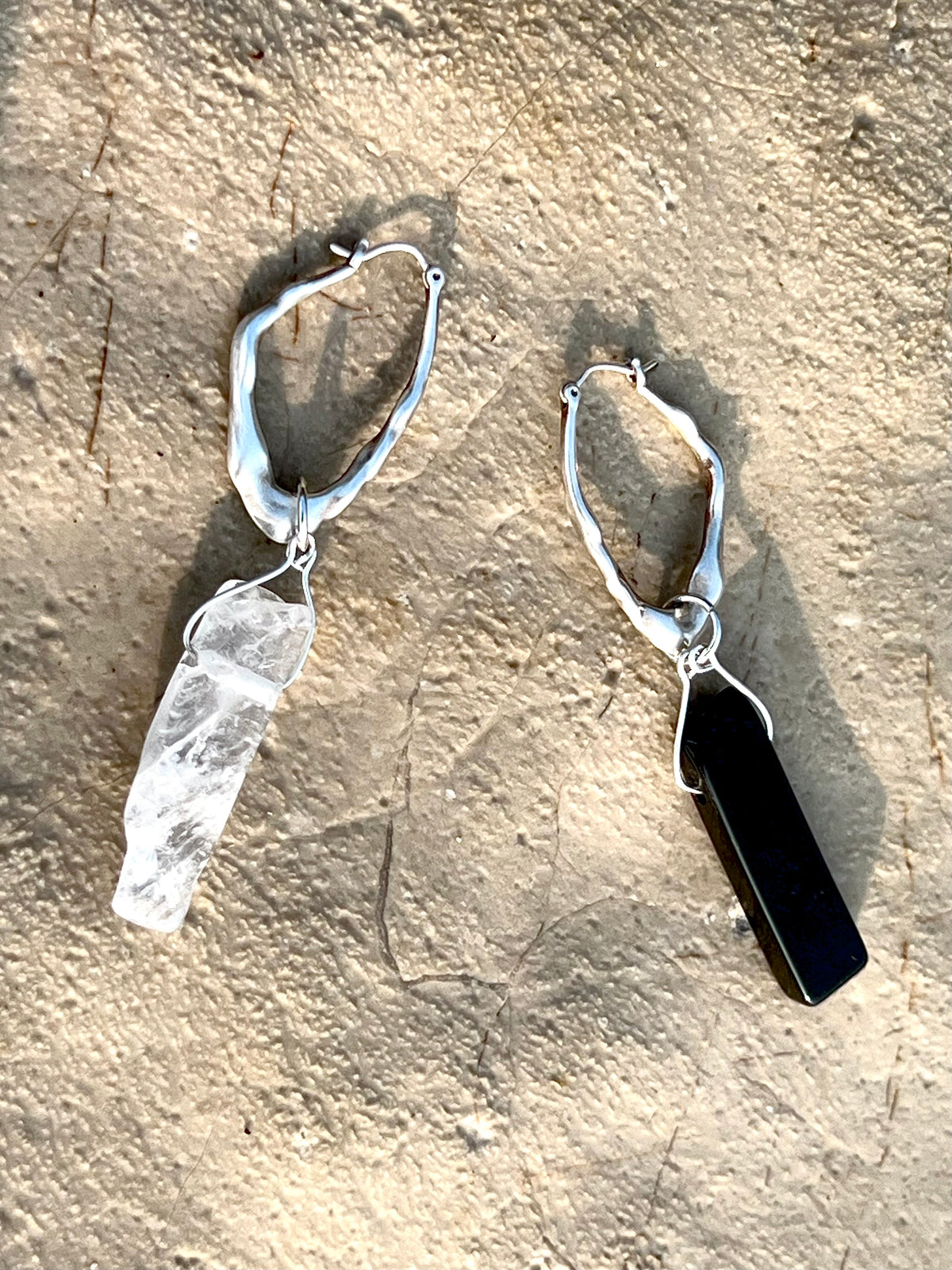 Stash Silver with Onyx & Rock Crystal