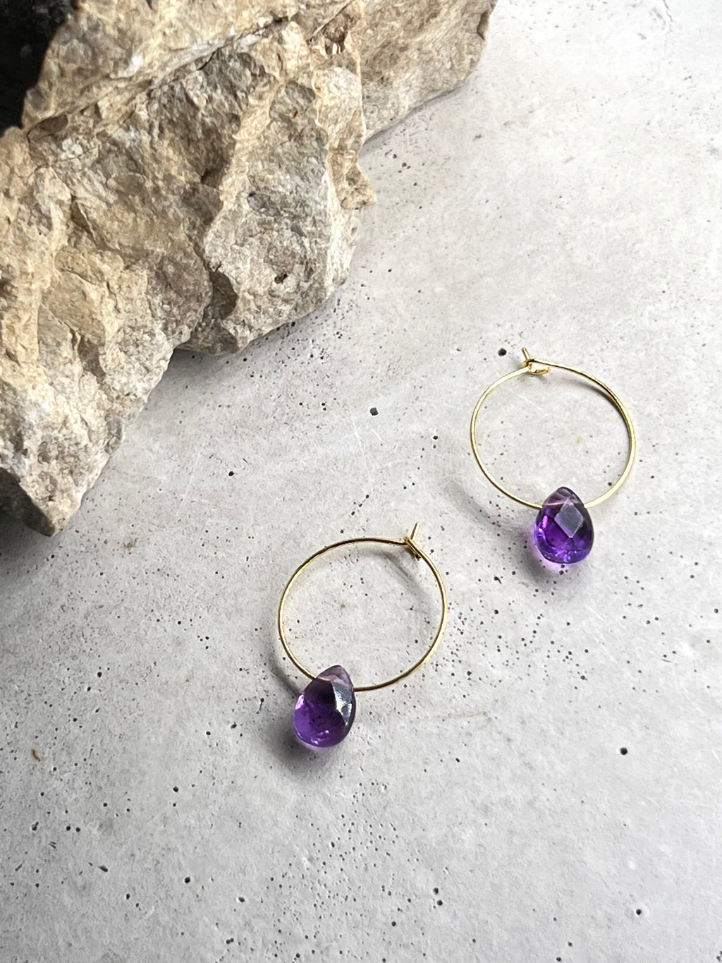 Amethyst Creolen