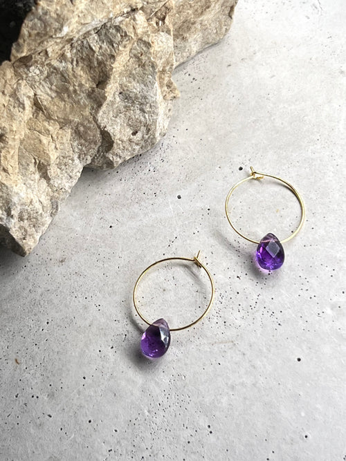 Amethyst Creolen