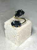 Raw Obsidian Ring 18k No 02
