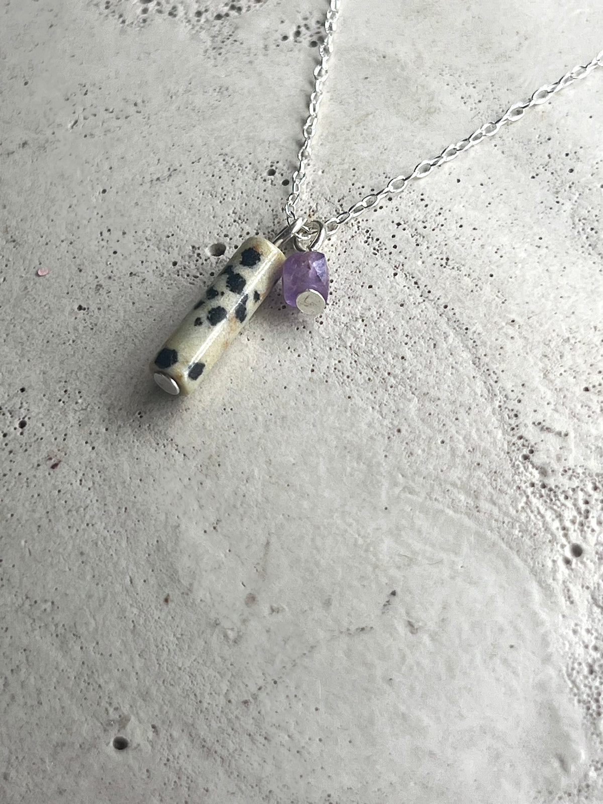 Iva Dalmatian Jasper & Amethyst
