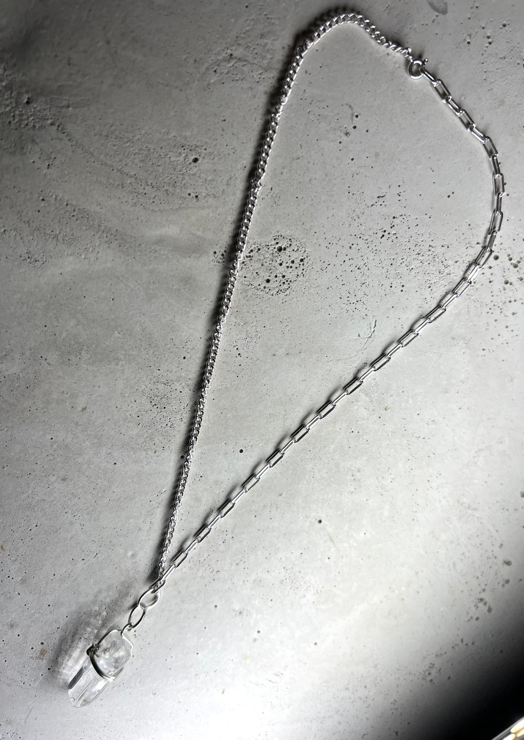 Maari 925 Silver Choker Bergrkistall