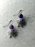 Spiral Silver Sun mit Amethyst
