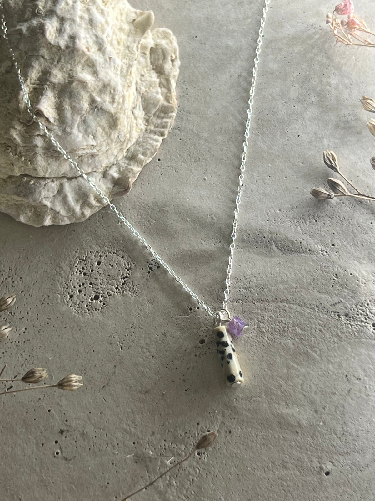 Iva Dalmatian Jasper & Amethyst