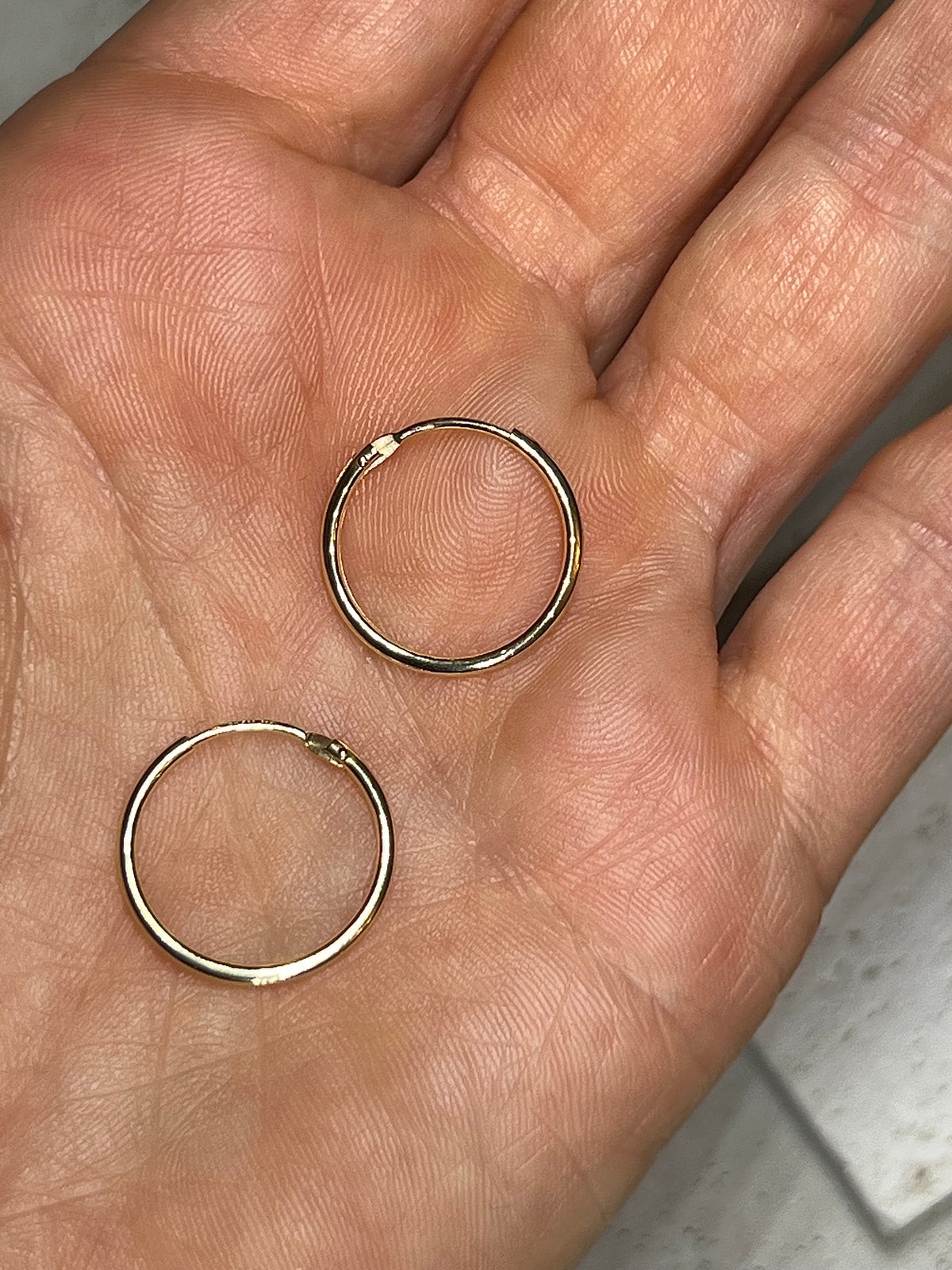 AMMM 585 Gold Creolen small Ø 17,5mm