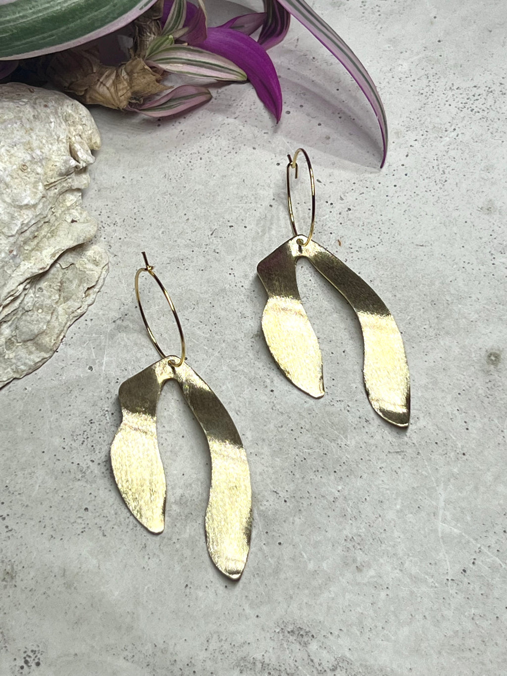 Organic Leaf Ohrringe