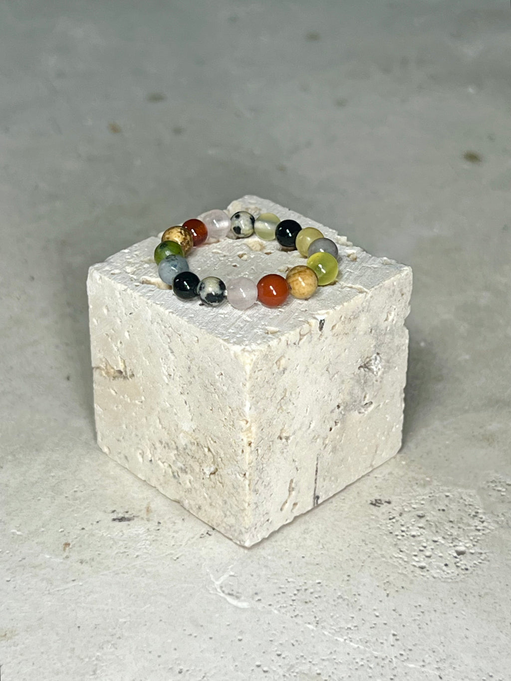 Edelstein Perlen Ring