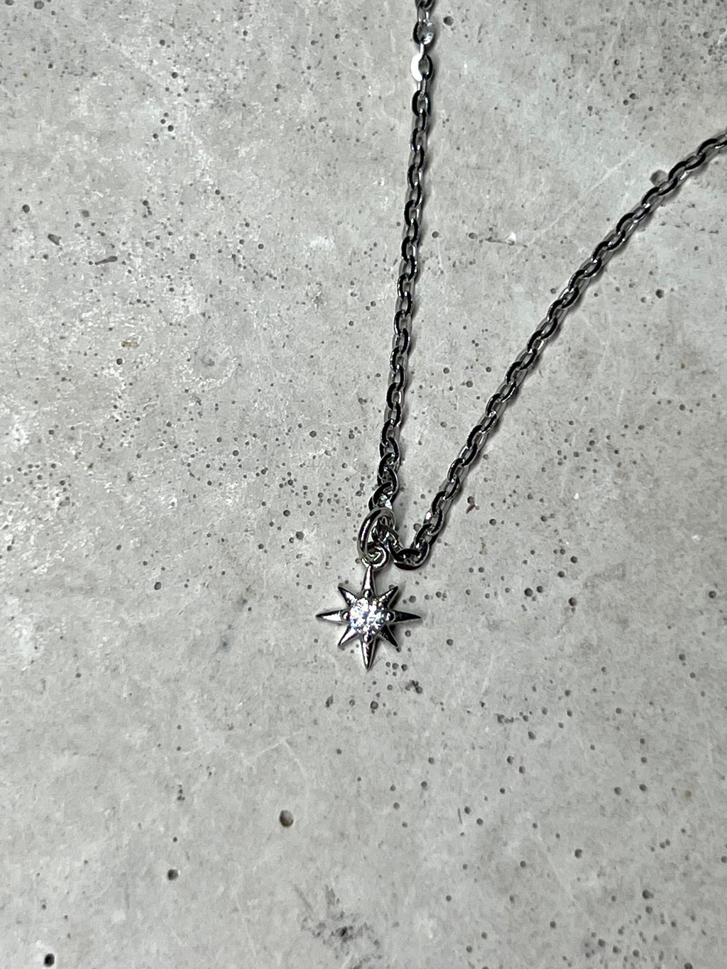 Silberstern Halskette aus 925 Silber