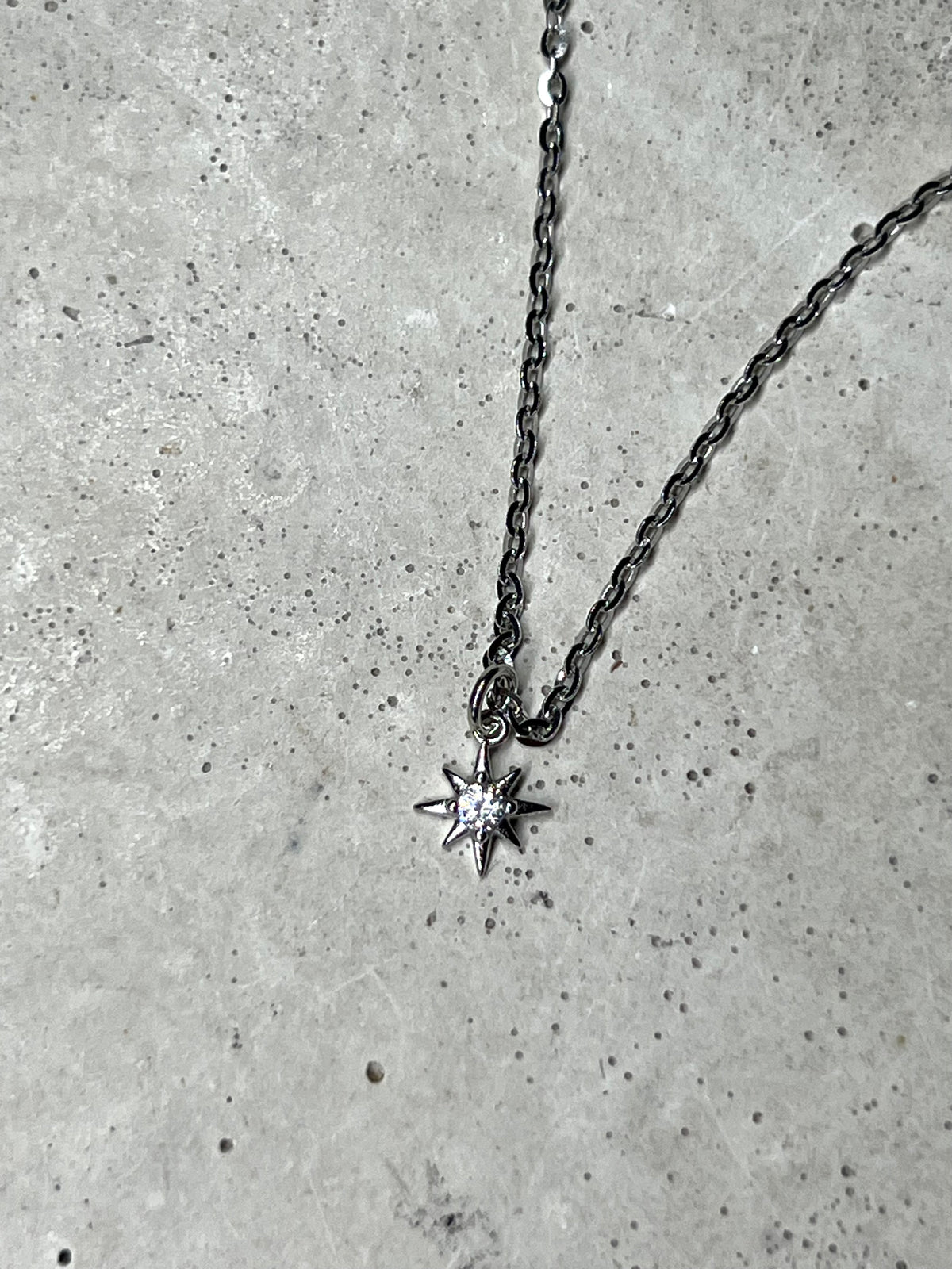 Silberstern Halskette aus 925 Silber
