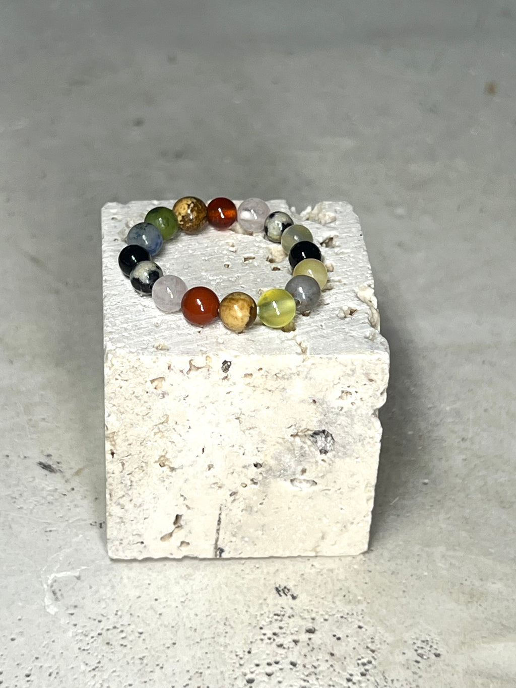 Edelstein Perlen Ring
