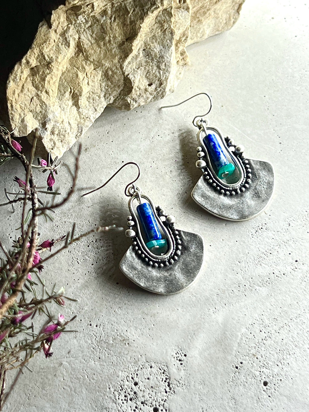Jamy pull-through earrings 925 silver