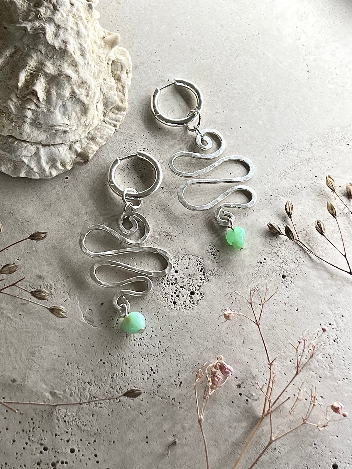 Likka 925 recycled Silber & Chrysopras