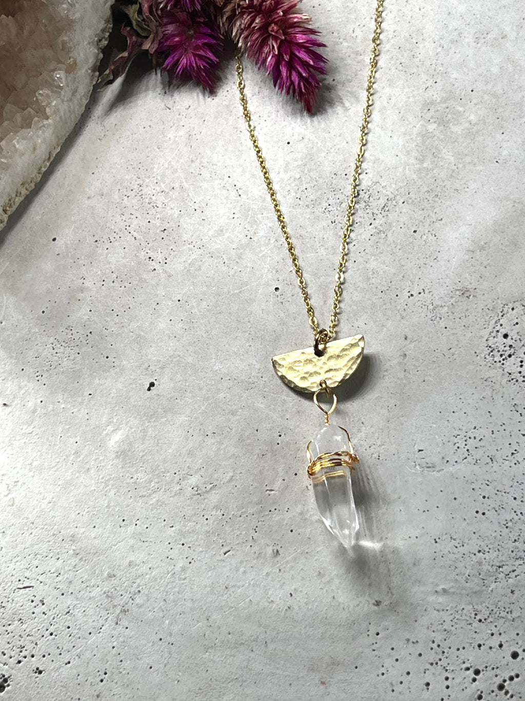 Crystal Halfcircle necklace