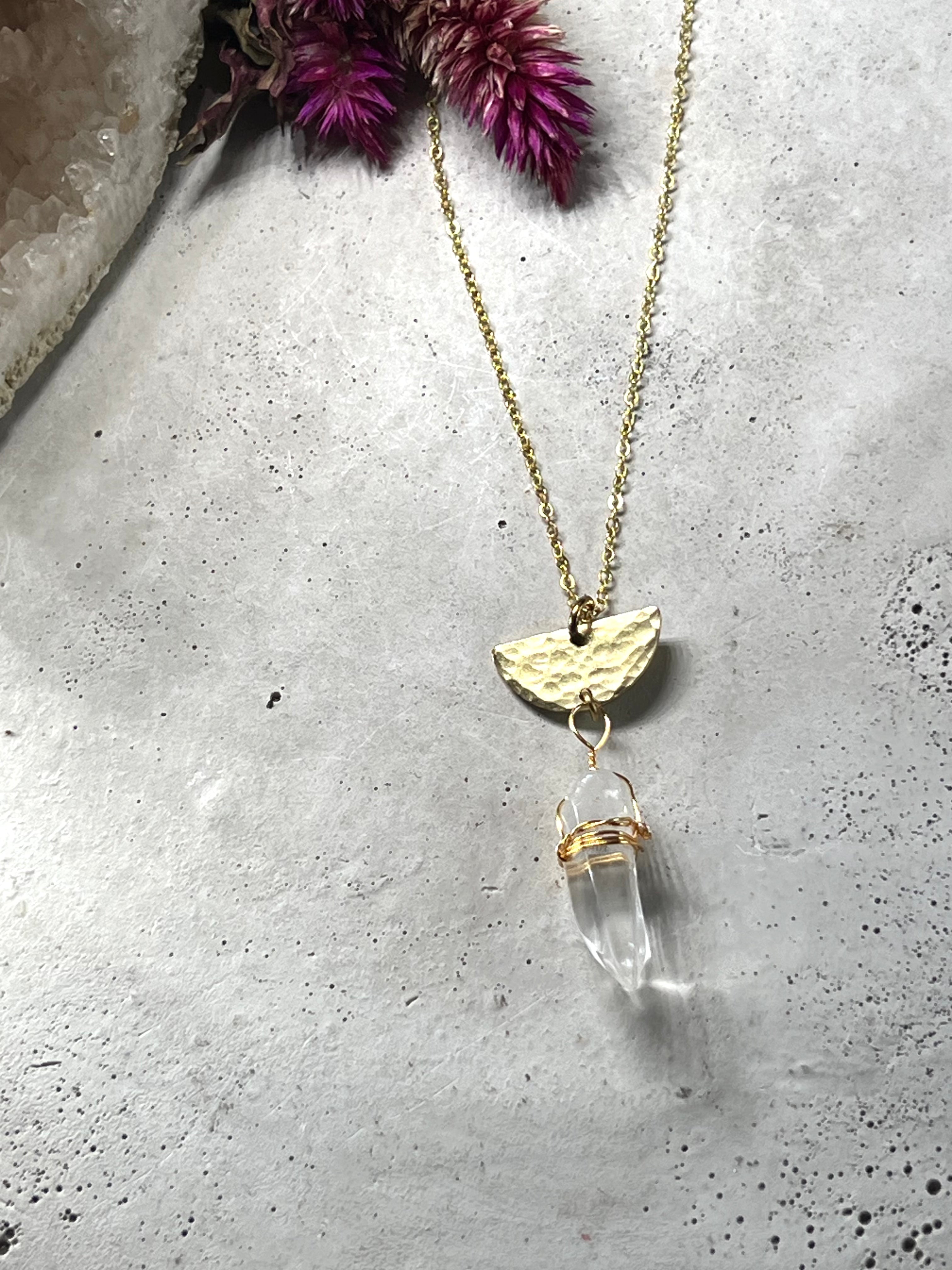 Crystal Halfcircle necklace