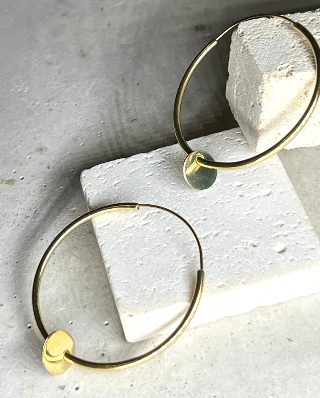 Cocon Creolen 925 Silber 18k Gold Vermeil