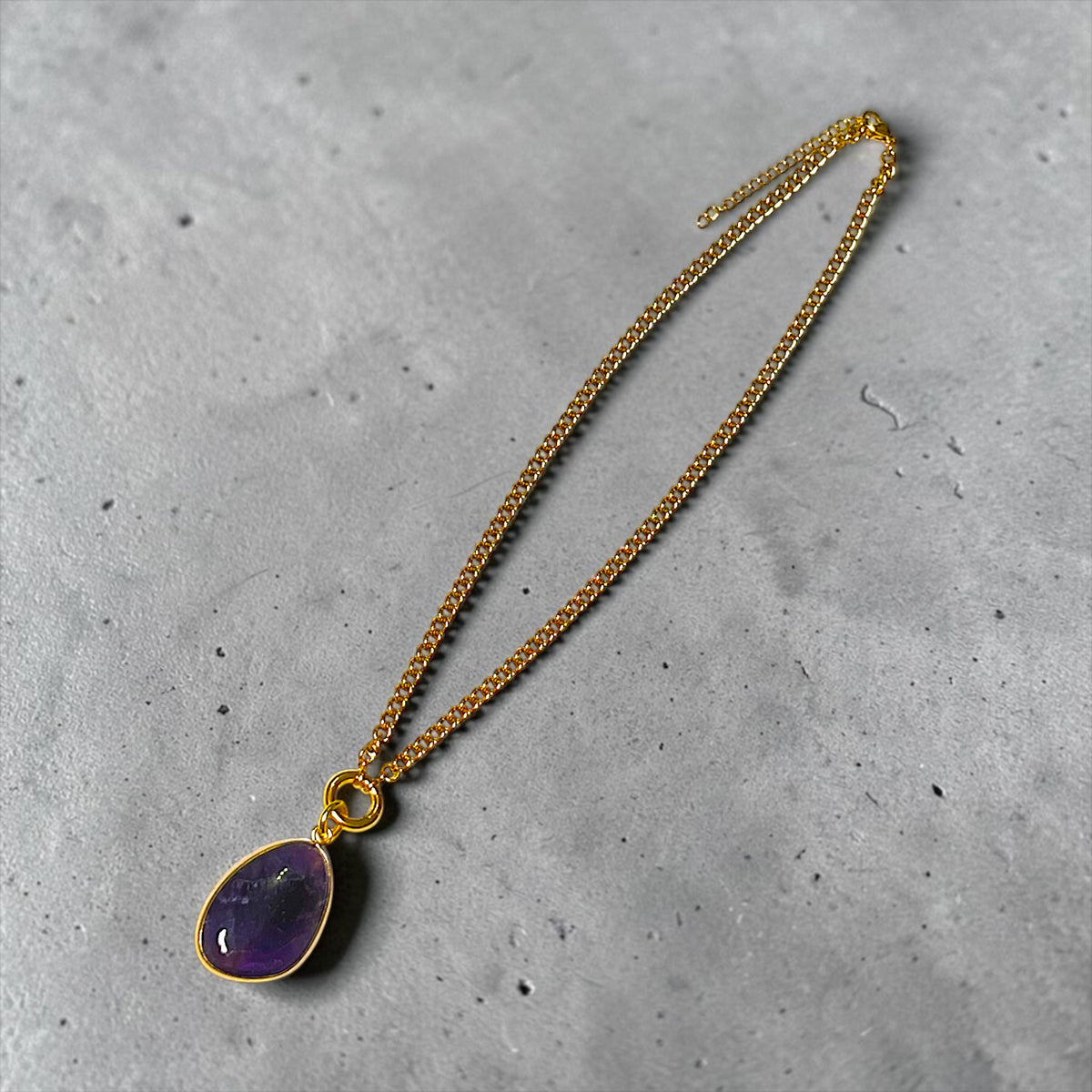 Maxi 18k Choker mit Amethyst