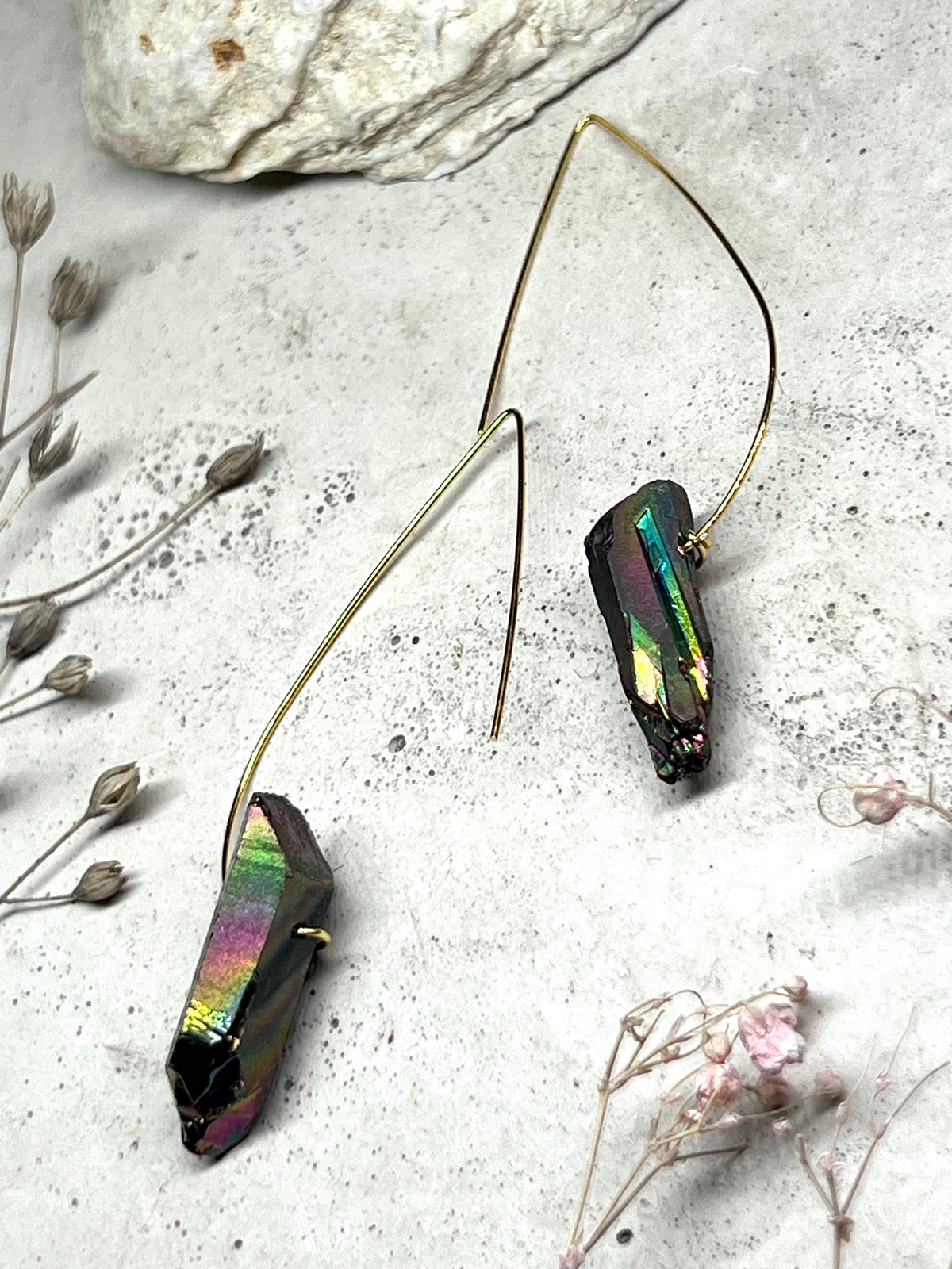 Rush anthracite - holographic crystal tips