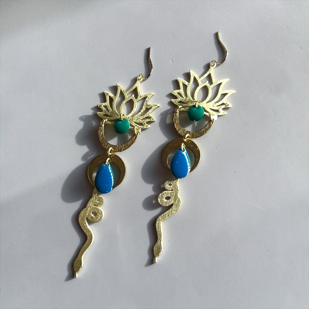 Sunyatha Lotus flower earrings