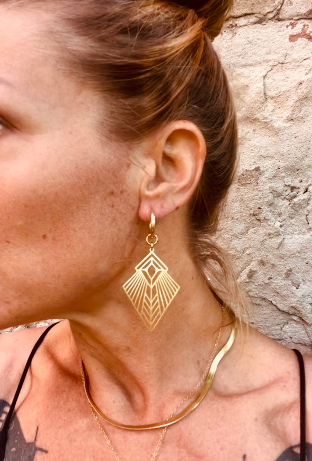 Triangle Dreamcatcher earrings