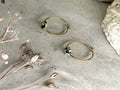 Yulia dalmatian jasper hoop earrings