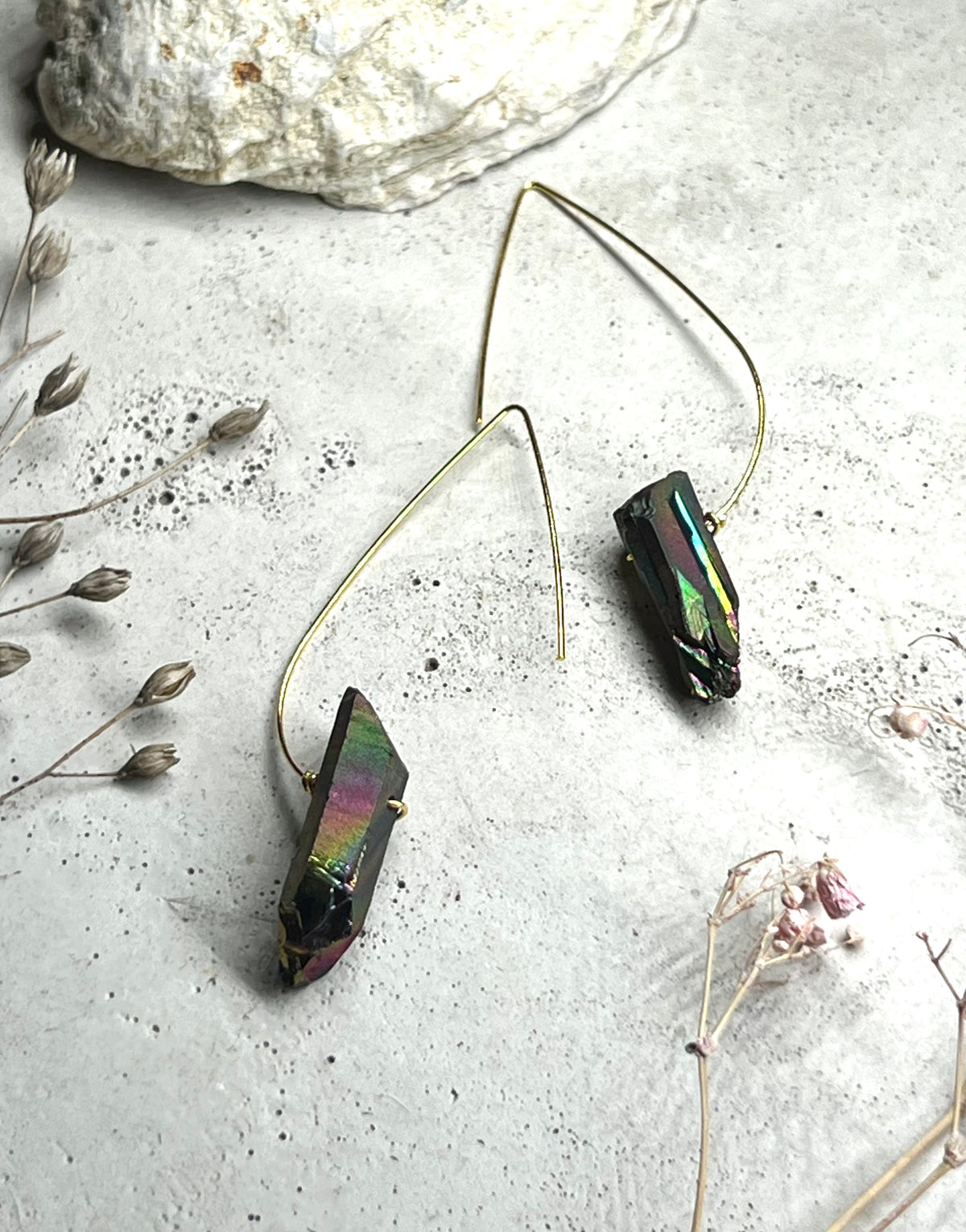 Rush anthracite - holographic crystal tips