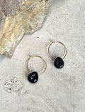 Black Agate Creolen