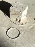 Silver hoop earrings large